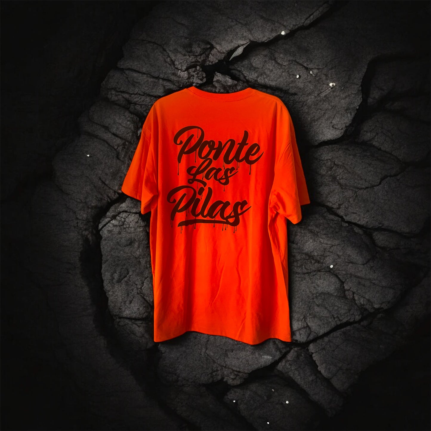 PLP Drip safety shirt back view Ponte Las Pilas design hi-vis workwear