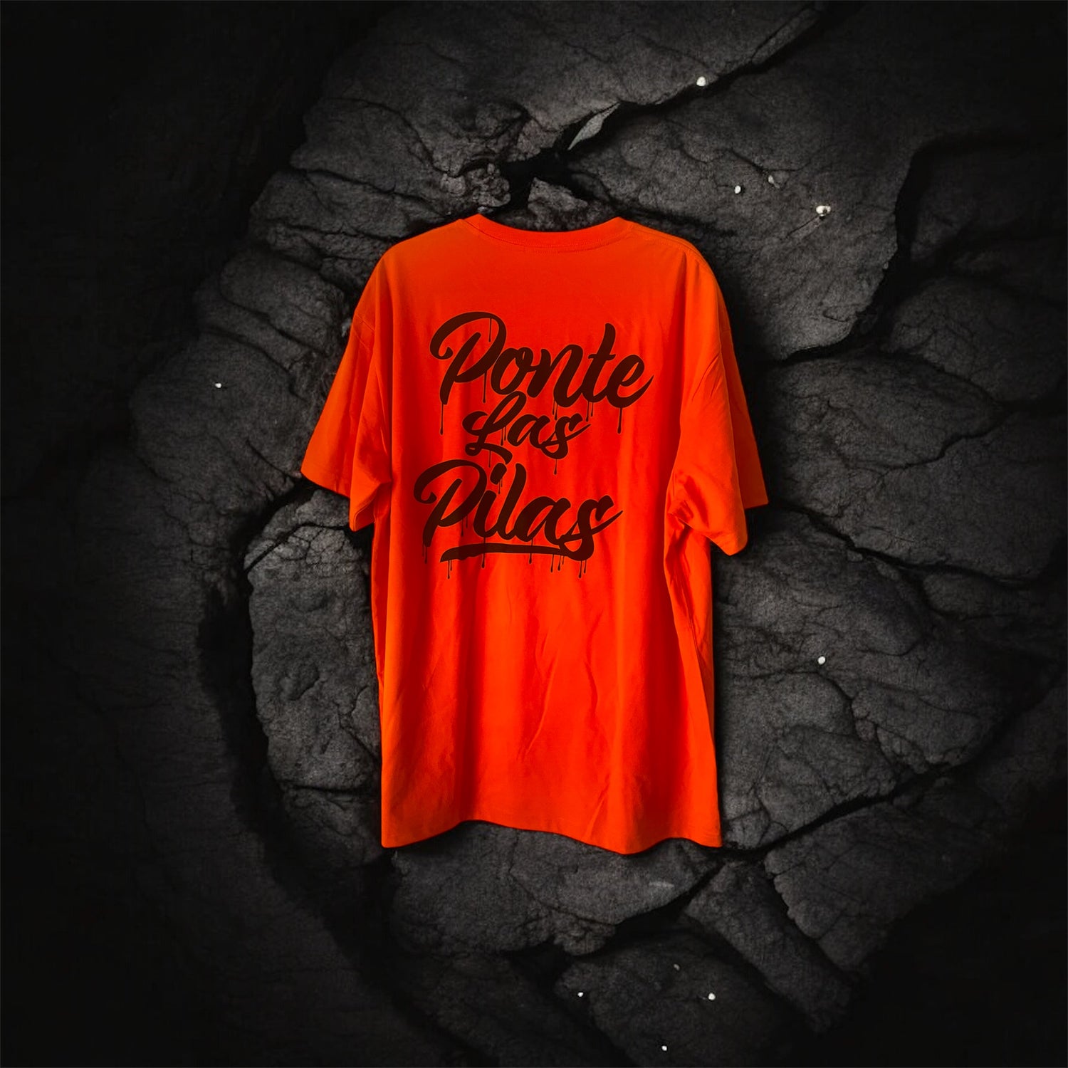 PLP Drip safety shirt back view Ponte Las Pilas design hi-vis workwear