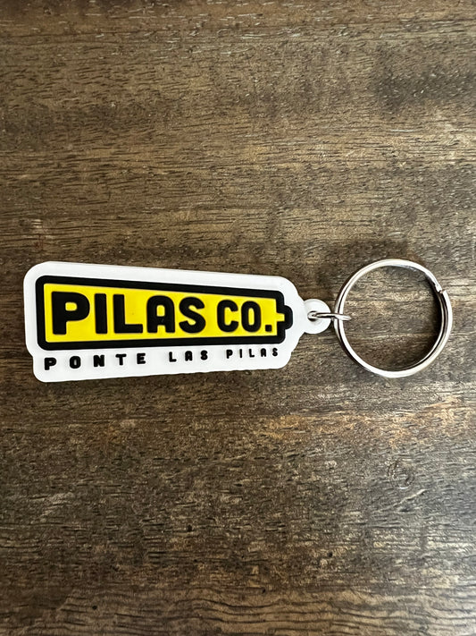Pilas Co Ponte Las Pilas battery keychain - Latino workwear brand accessories